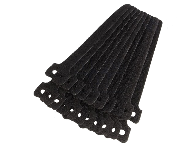 Klittenband kabelbinder; L: 125mm; W: 12mm; zwart; 20st; Ømax: 30mm Klittenband kabelbinder; L: 125mm; W: 12mm; zwart; 20st; Ømax: 30mm